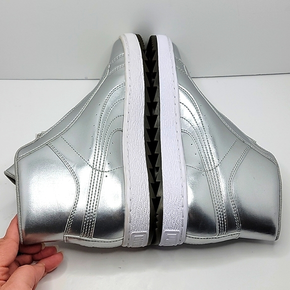 ⚡HP⚡PUMA | basket mid winter boots | silver | Wn's sz. 6 - Picture 7 of 8